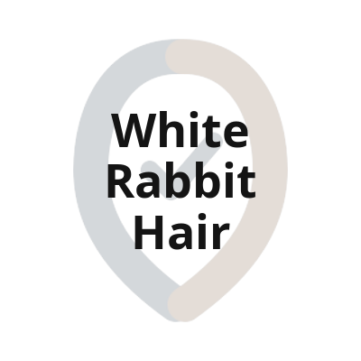 1 white rabbit hair textlogo 1