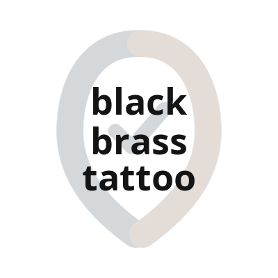 2 black brass tattoo textlogo 1