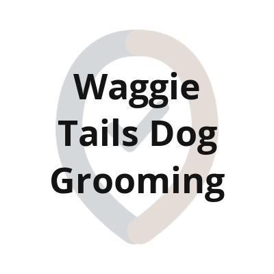 3 waggie tails dog grooming textlogo 1